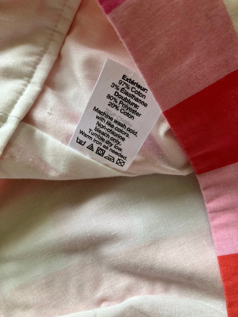 J Crew Mini Skirt with Ruffle Hem Persimmon Gingham Plaid Pink/Orange - Picture 6 of 6